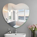 GobekUsa Heart-shaped Acrylic Shatterproof Wall Mirror Decor for Bedroom, Living Room