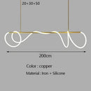 GobekUsa Gold Minimalist LED Pendant Lights for Kitchen Dining Room