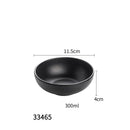 GobekUsa Black Melamine Plastic Dipping Sauce Dish Bowl Set - Pack of 4