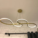 GobekUsa Gold LED Chandelier: Modern Nordic Dining Room Pendant Lights, Ideal for Kitchen, Bar, Office.
