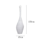 GobekUsa Bamboo Floor Lamp: Unique Rattan Light for Living Room, Bedroom, Teahouse Decor