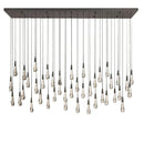 GobekUsa Crystal Water-drop Chandelier Light Fixture - Luxury Stairwell Decor