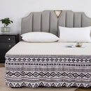 GobekUsa Elastic Band Diamond Lattice Ruffled Bed Skirt for Queen Size Mattress