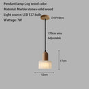 Wabi-Sabi White Marble Stone Pendant Light