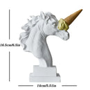GobekUsa Ice Cream Horse Head Resin Sculpture Figurine for Home Office Decor & Gifts