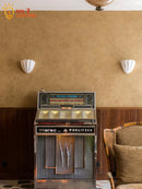 GobekUsa French Medieval Shell Gypsum Wall Lamp LED G9 Designer Retro for Living Room & Bedroom