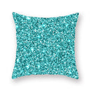 GobekUsa Geometric Leaf Flower Pillowcase Teal Blue Sofa Car Home Decor Throw Cover