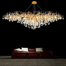 GobekUsa Crystal Branch Chandelier | Indoor Luxury Gloss Light for Living & Dining Room