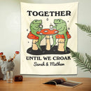 GobekUsa Cute Cartoon Frog Moon Phase Tapestry for Girls Dorm Room Decor