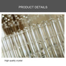 GobekUsa Crystal Chandelier: Glittering Ceiling Light for Living Room & Hotel Lobby