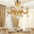 GobekUsa Crystal Chandelier: Modern, Simple Luxury Lighting for Living Room, Restaurant, Home