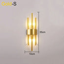 GobekUsa Crystal Wall Lamp: Elegant LED Indoor Lighting for Living Room, Bedroom, Hotel, and TV Background
