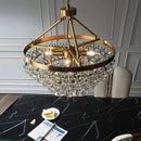 GobekUsa Crystal Bead Ceiling Pendant Lights - Retro Luxury Gold Home Decor Lighting