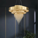 GobekUsa Golden Crystal Chandelier for Luxury Living & Dining Rooms