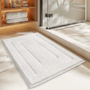 GobekUsa Geometric Flocked Bath Mat Thicken Super Absorbent Anti-slip Bathroom Rug.
