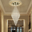 GobekUsa Crystal Chandelier Lighting Luxury Home Decor Loft Villa Stairs Chandeliers