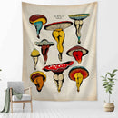 GobekUsa Cactus & Mushroom Girl Tapestry - Hippie Boho Psychedelic Wall Art Decor