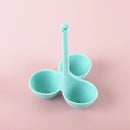 GobekUsa Egg Steamer Tray with 5 Grids - Durable Silicone Egg Boiler Holder