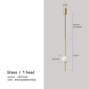 GobekUsa Glass Ball Pendant Lights for Dining Room Bedroom Decor Lighting