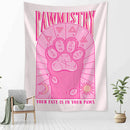 GobekUsa Cartoon Cat Claw Tapestry Wall Hanging Abstract Art Home Decor