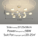 GobekUsa LED Chandelier: Modern Smart Remote Ceiling Light for Living Room Bedroom Dining Kitchen