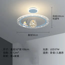 GobekUsa Astronaut LED Chandeliers: Remote-controlled Ceiling Pendant for Children's Room, Boy's Study, Nursery