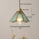GobekUsa Blue Glass LED Pendant Light - Modern Nordic Style for Bedroom, Living Room