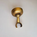 GobekUsa Antique Brass Hand Shower Holder Hook Pedestal Bracket Wall Mount Bathroom Accessories
