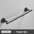 GobekUsa Brushed Gold Bathroom Accessories Set: Towel Rail, Paper Holder, Hook, Stainless Steel