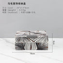 GobekUsa Black & White Zebra Pattern Jewelry Storage Box Desktop Organizer