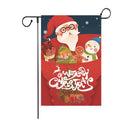GobekUsa Christmas Deer & Santa Garden Flags - Outdoor Xmas Decorations