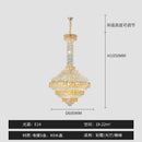 GobekUsa Crystal Chandelier for High-End Designer Duplex Living Room