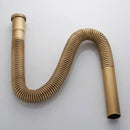 GobekUsa Brass Hose Siphon Sink Drain Water Tube Pipe DN30 Set.