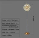 GobekUsa LED Sunflower Crystal Floor Lamp for Home Decor in Living Room or Bedroom
