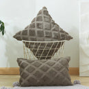 GobekUsa Geometric Diamond Pattern Plush Cushion Cover for Stylish Home Decor
