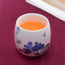 GobekUsa Ceramic Kung Fu Tea Cup With Handle White Porcelain Drinkware