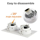 GobekUsa Double Head Square LED Downlight Mounting Frame for GU10/MR16 Spotlights