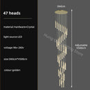 GobekUsa Crystal Chandelier: Modern Luxury Pendant Lighting for Home Decor