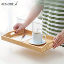 GobekUsa 1PCS Rectangular Wooden Trays - Multipurpose Kitchen Storage Organizer