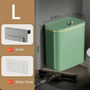 GobekUsa Kitchen Trash Can Wall Mounted Hanging Bin with Lid