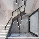 GobekUsa LED Staircase Chandeliers: Modern Pendant Light Lamps for Living Room Decor