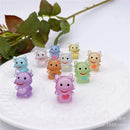 GobekUsa Kawaii Miniature Animal Figurines for Home Decor and Bookshelf Accessories
