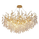 GobekUsa Crystal Chandelier: Modern Luxury Branch Pendant Light for Living Room, Lobby & Hotel