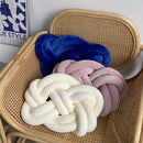 GobekUsa Handmade Knot Throw Pillow Back Cushions Blue Sofa Car Home Office Decor