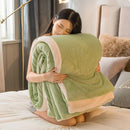 GobekUsa Cozy Dual Use Flannel Duvet Cover - Autumn Winter Warmth Blanket Quilt
