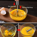 GobekUsa Hand Pressure Stainless Steel Egg Beater Whisk Mixer Kitchen Cooking Tools