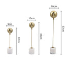 GobekUsa Golden Geometric Balloon Metal Ball Sculpture & Decorative Figurine