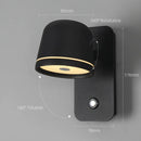GobekUsa LED Wall Lamp: Touch Dimmer, Adjustable 3-CCT Brightness Wall Sconce