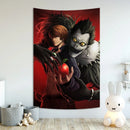 GobekUsa Death Note Aesthetic Tapestry for Bar Cafe Decor - Hot Anime Art Flag