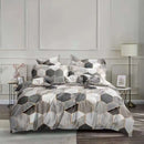 GobekUsa Honeycomb Marble Patterned Bedding Set, Luxurious Duvet Cover with Pillowcase